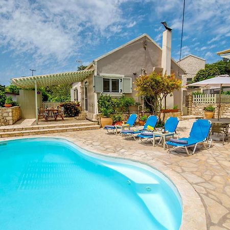 Loggos Seaview Cottage With Private Pool By Konnect Longós Exterior foto