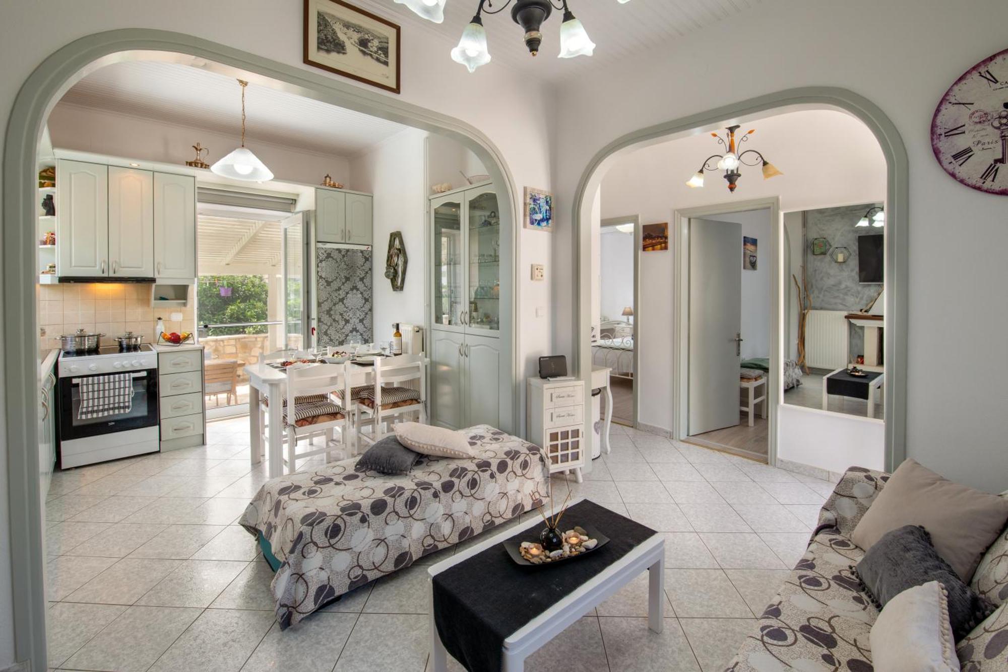 Loggos Seaview Cottage With Private Pool By Konnect Longós Exterior foto